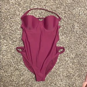 Maroon one piece